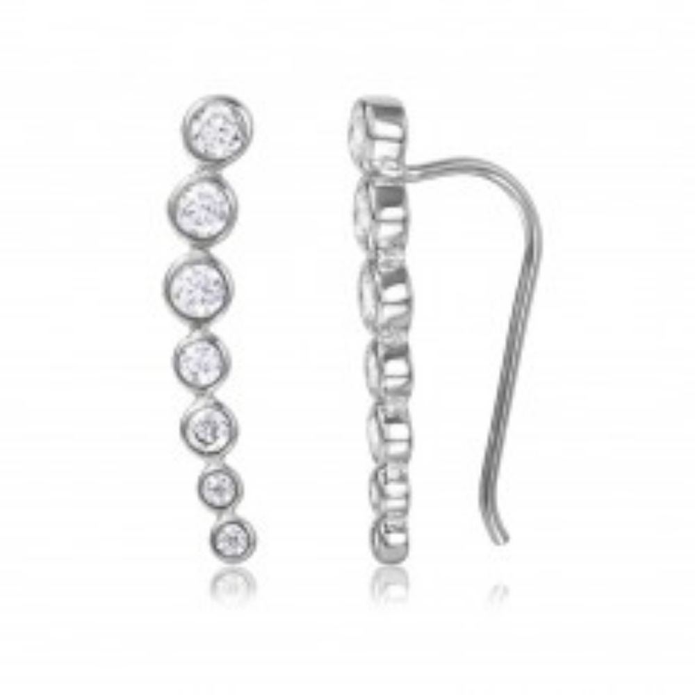 sterling silver 925 rotheum plated graduated round
